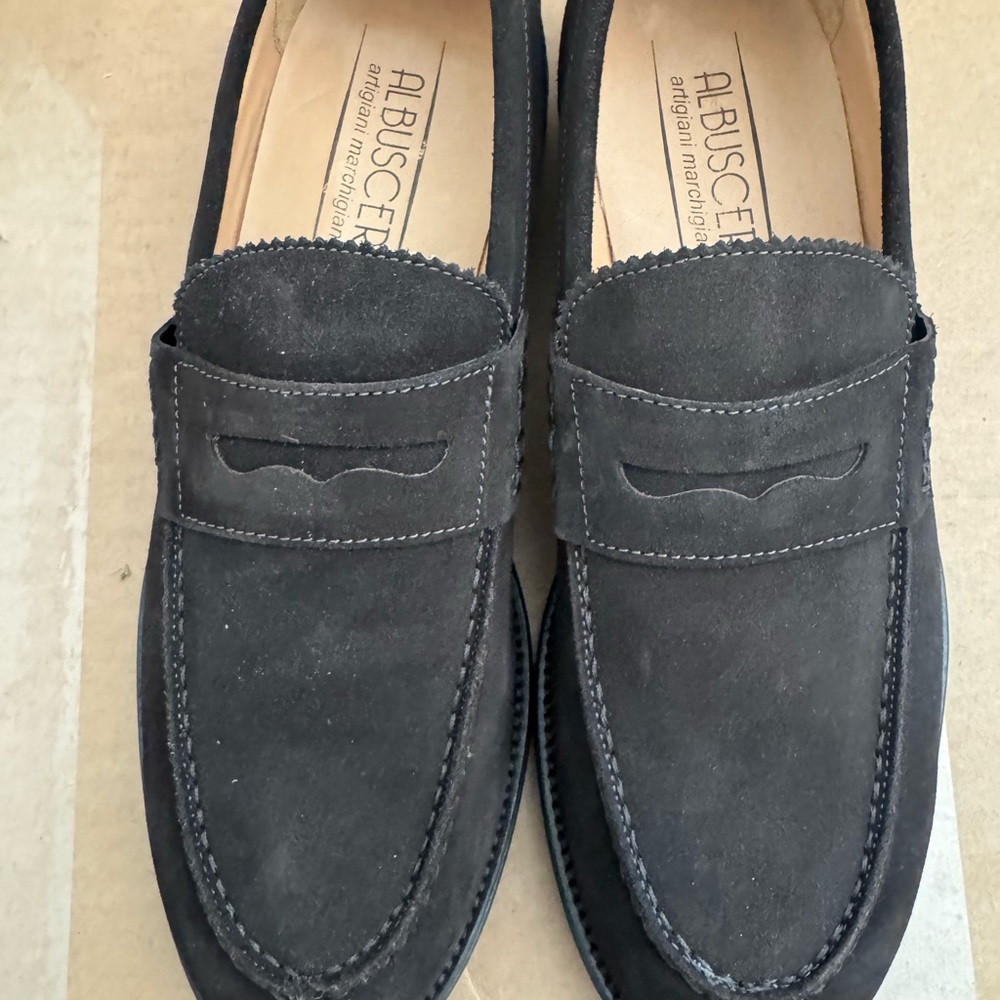 Elegant Brown Suede Loafers by Albusceri